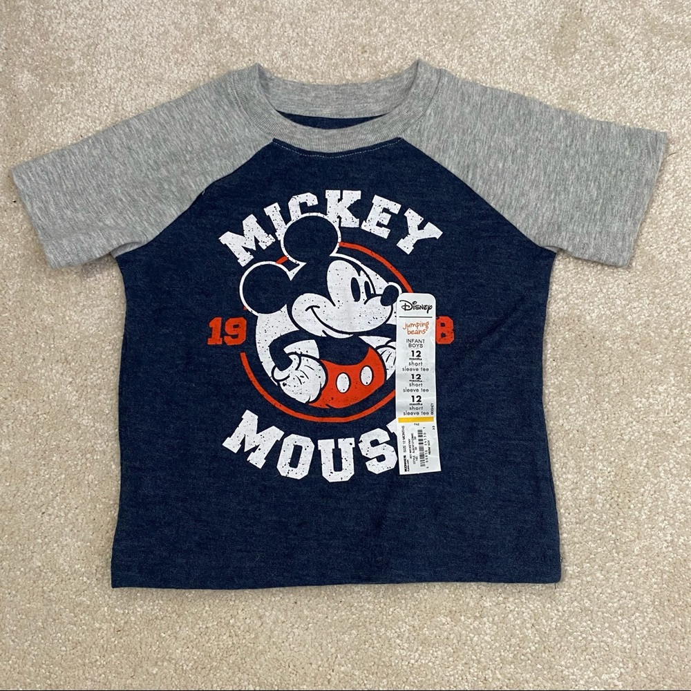 NWT Mickey Mouse short sleeve 12 months top